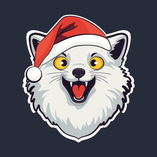 Mad arctic fox Santa T-Shirt