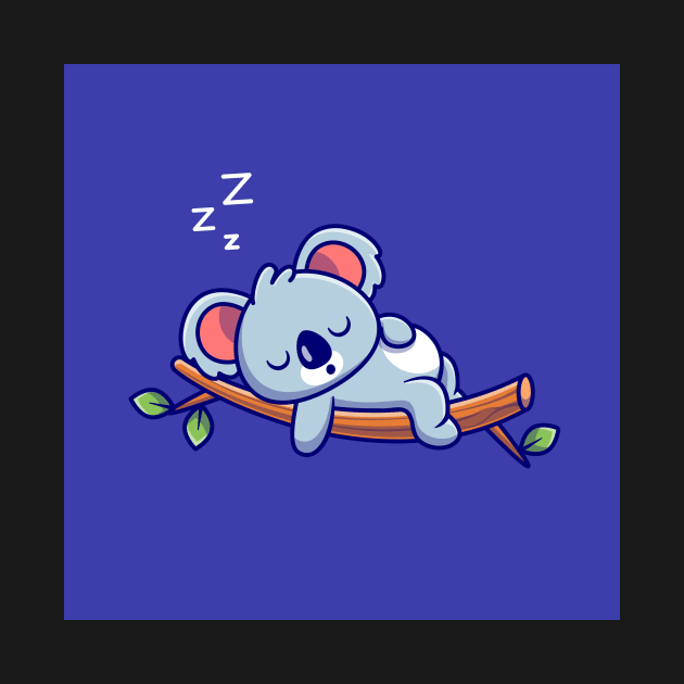 cute-koala-sleeping-tree-cartoon-animal-nature-icon-concept-isolated-flat-cartoon-style by zwestshops