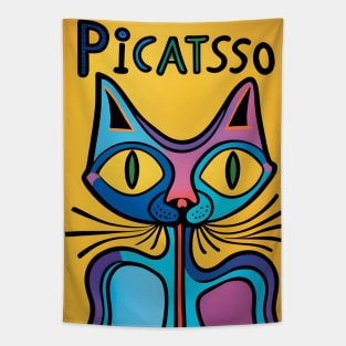 Picatsso Cat T-Shirt Tapestry