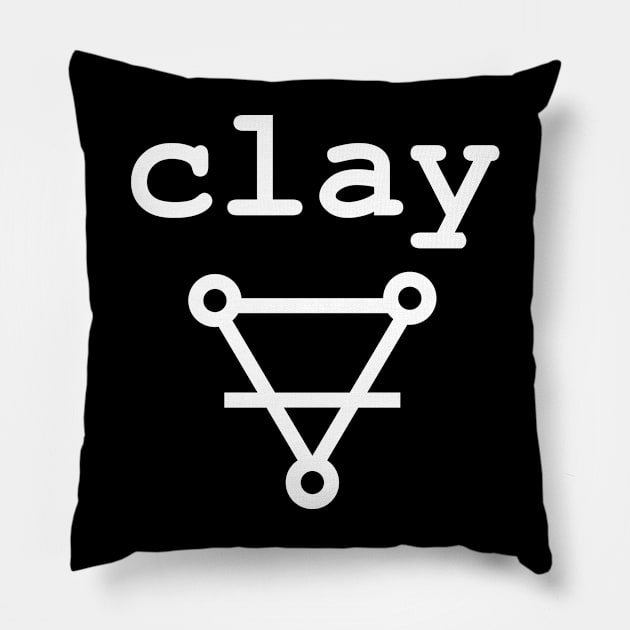 Alchemist symbol for clay t shirt Pillow by k8shea