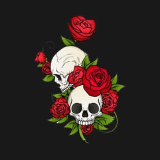 skuls and roses T-Shirt