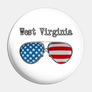 AMERICA PILOT GLASSES WEST VIRGINIA Pin