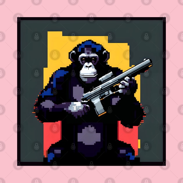 Chimps Packing Heat by Th3ETHNomad 