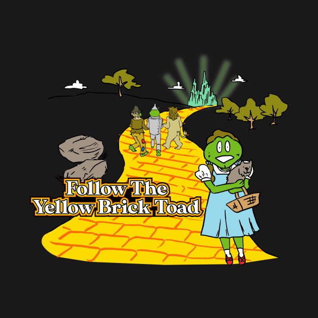 Follow The Yellow Brick Toad by King Stone Designs