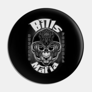 Bills Mafia (Black & White Version) Pin