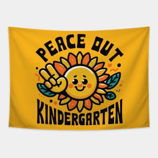 Peace Out Kindergarten Student Teacher Tapestry