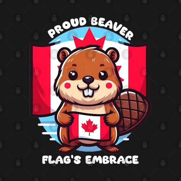 proud beaver flags embrace by AOAOCreation