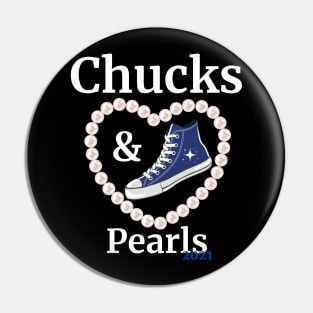 Chucks and Pearls 2021 Harris Biden Pin