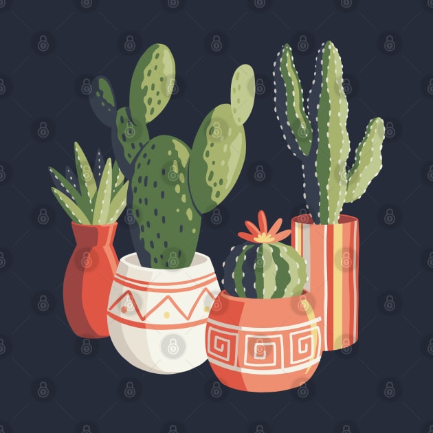 Bunch Of Cacti by Abbilaura