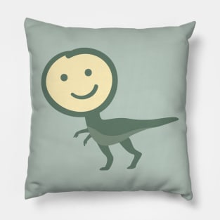 T-Rex Smiley Face Pillow