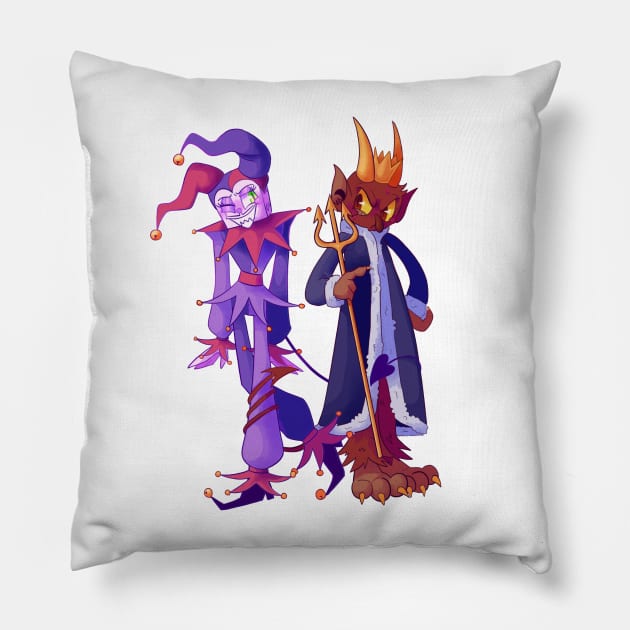 The King & The Jester Pillow by Maru-Chan-Shop