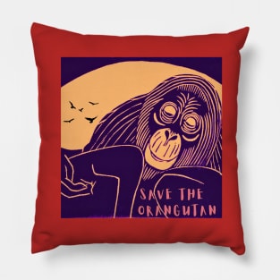 Save The Orangutan Pillow