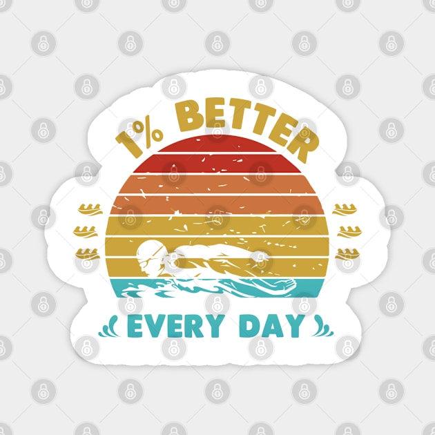 Improve every day Magnet by Swimarts