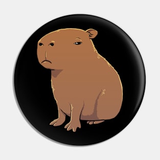 Capybara with a grumpy look Pin