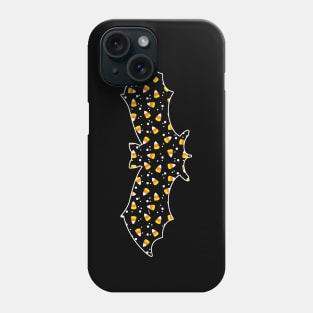 Halloween Candy Corn Bat Phone Case