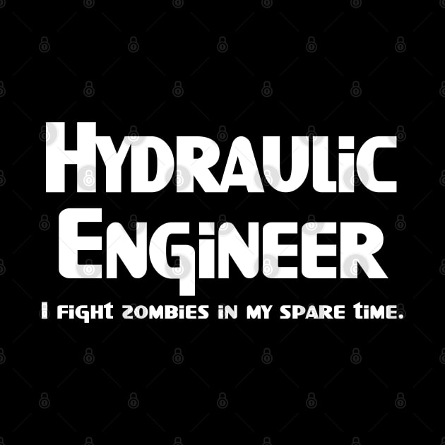 Hydraulic Zombie Fighter White Text by Barthol Graphics