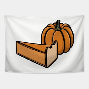 Cute pumpkin and pumpkin pie cartoon pattern simple minimal cartoon gourd Digital illustration Tapestry