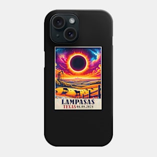 Lampasas Texas Total Solar Eclipse 2024 Totatily Phone Case