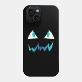 Jack O Lantern Face - Halloween Costume - Winter Blue Phone Case