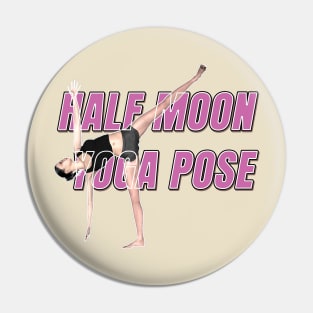 Half moon yoga pose Pin