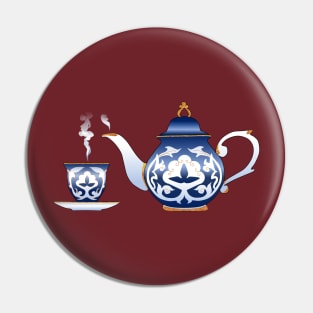 Teapot and cup Pin