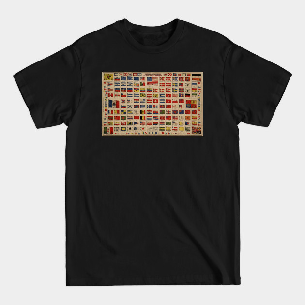 Discover Vintage Flags of The World (1869) - Flags - T-Shirt