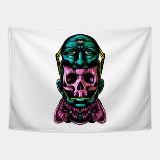 Face helmet Color Tapestry