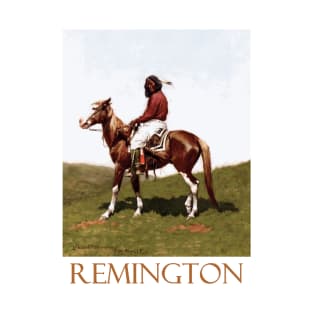 Commanche Brave, Fort Reno (1888) by Frederic Remington T-Shirt