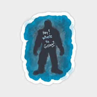 Curious Bigfoot Magnet