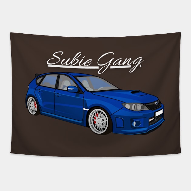 Subie gang Tapestry by MOTOSHIFT