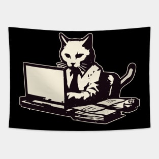 Im busy working cat Tapestry