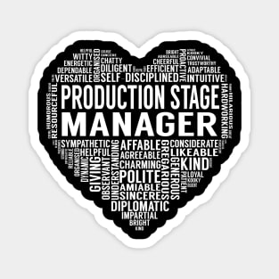 Production Stage Manager Heart Magnet