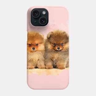 Cute Pomeranian German Spitz  Puppies Phone Case