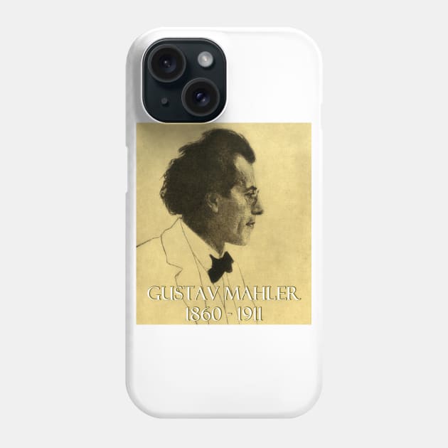 Great Composers: Gustav Mahler Phone Case by Naves