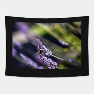 Bee on lavender Tapestry