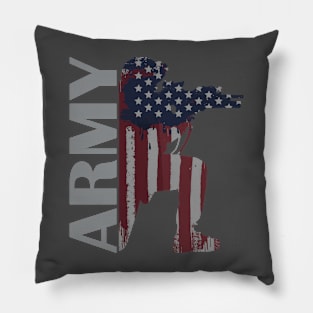 Army American Flag Soldier Pillow