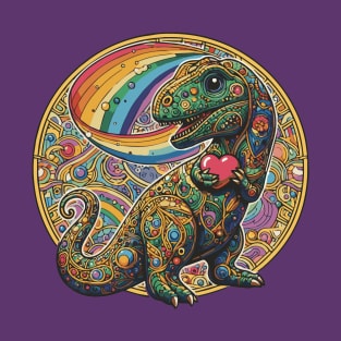 Valentines Day Dinosaur T-Shirt