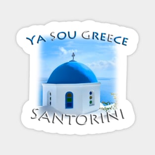 Ya Sou - Greece Santorini Blue Dome Magnet