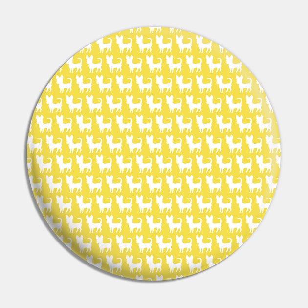 Chihuahua silhouette print (mini) Pantone's Illuminating Yellow Pin by bettyretro