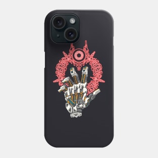 hand Cyberpunk Goth Metal sci fi T-Shirt Phone Case