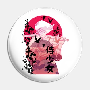 Anime Samurai Girl Pin