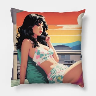 Japanese Girl - Pop Art Pillow