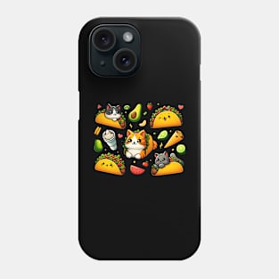 Cats and Tacos Feline Fiesta Phone Case