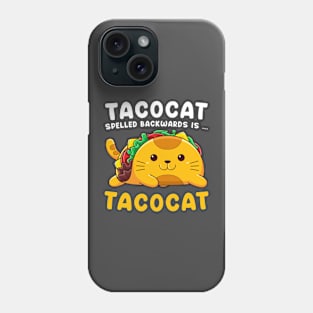 Tacocat spelled backwards Phone Case