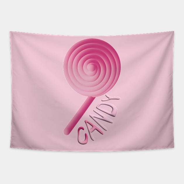 candy pink Tapestry by desingmari