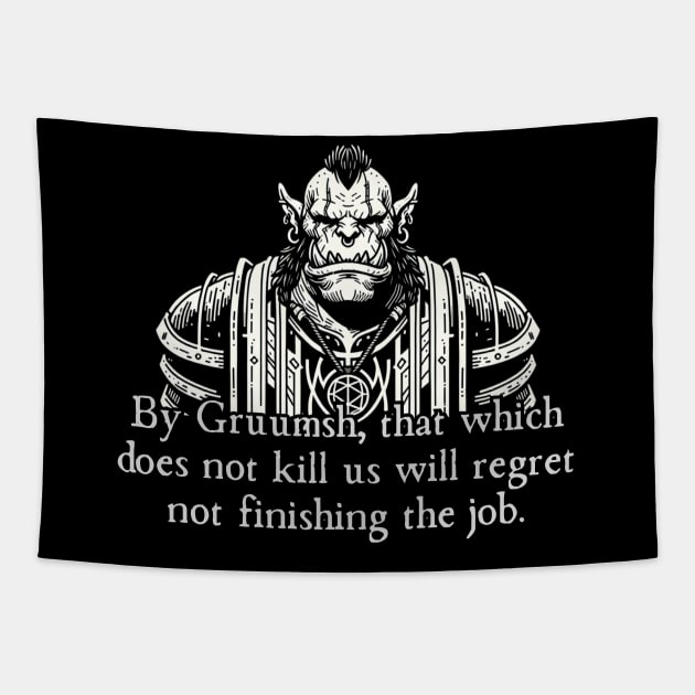 Orc Cleric Tapestry by OddlyNoir