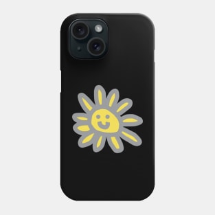 Ultimate Gray Daisy with a Face Phone Case