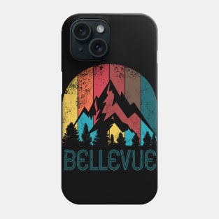 Retro City of Bellevue T Shirt for Men Women and Kids Phone Case