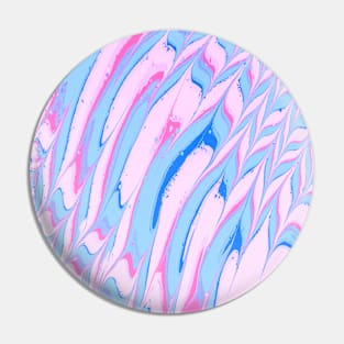 Abstract Colorful Blue and Pink Painting Pin