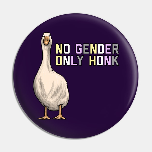 No Gender Only Honk Pin by Art by Veya